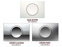 Clapeta de actionare Geberit, Delta11, cu start-stop, alb alpin